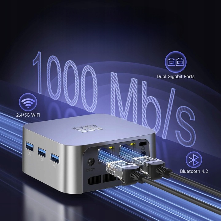 Mini Komputer INTEL Alder Lake N100 - DDR5 16GB, 1TB M.2 - Windows 11 PRO