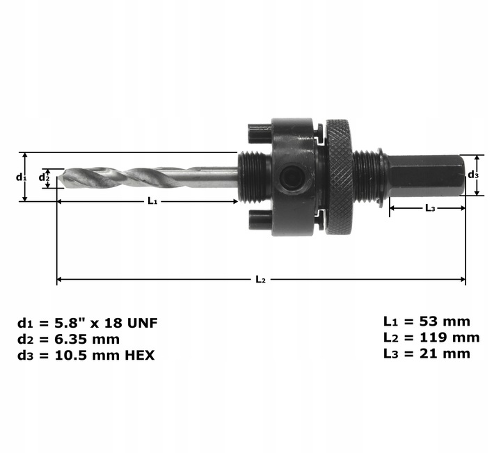 OTWORNICA BI-METALOWA 152 MM