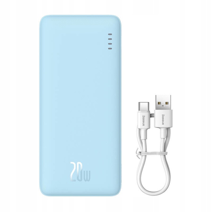 Baseus Powerbank Z Szybkim Ładowaniem 20000mAh 20W USB-C USB-A Z Kablem