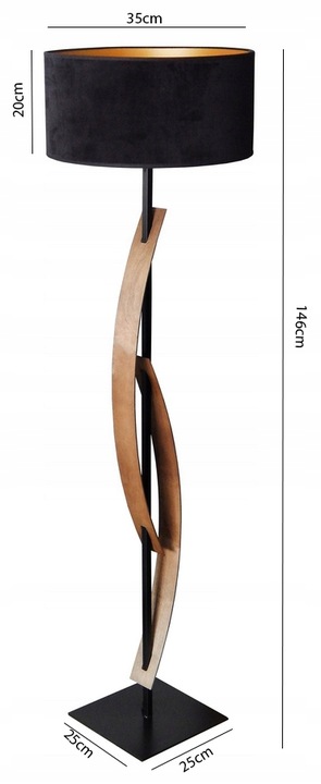 LAMPA PODŁOGOWA DO SALONU POKOJU SYPIALNI STOJĄCA LED ABAŻUR OZDOBNA