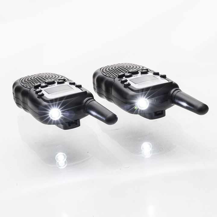 2X WALKIE TALKIE KRÓTKOFALÓWKI KRÓTKOFALÓWKA PMR Z LATARKĄ I WYŚWIETLACZEM