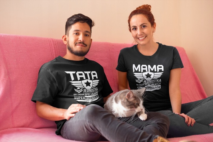 KOSZULKA DLA TATY I MAMY JEDNOSTKA DO ZADAŃ SPECJALNYCH -POMYSŁ NA UPOMINEK