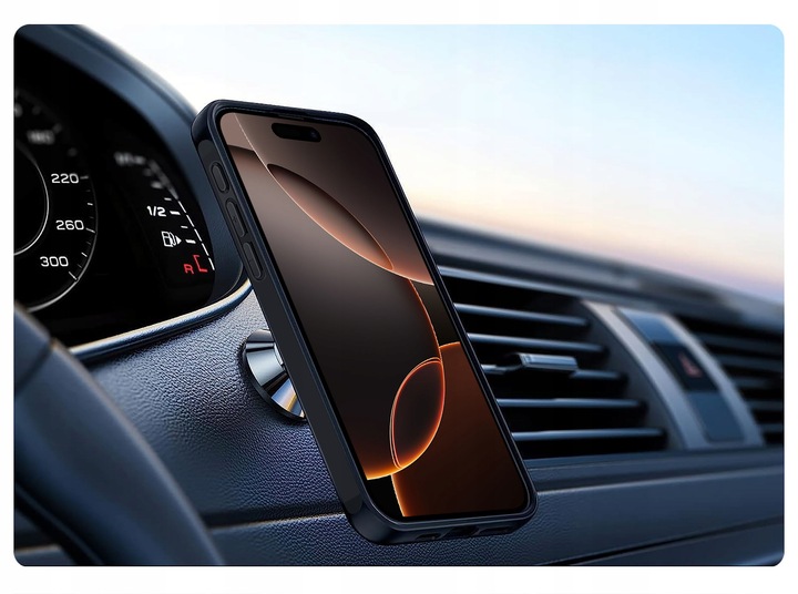 Etui do iPhone 16 Pro do MagSafe MATT CASE WZMACNIANE 360° Szkło 5D PREMIUM