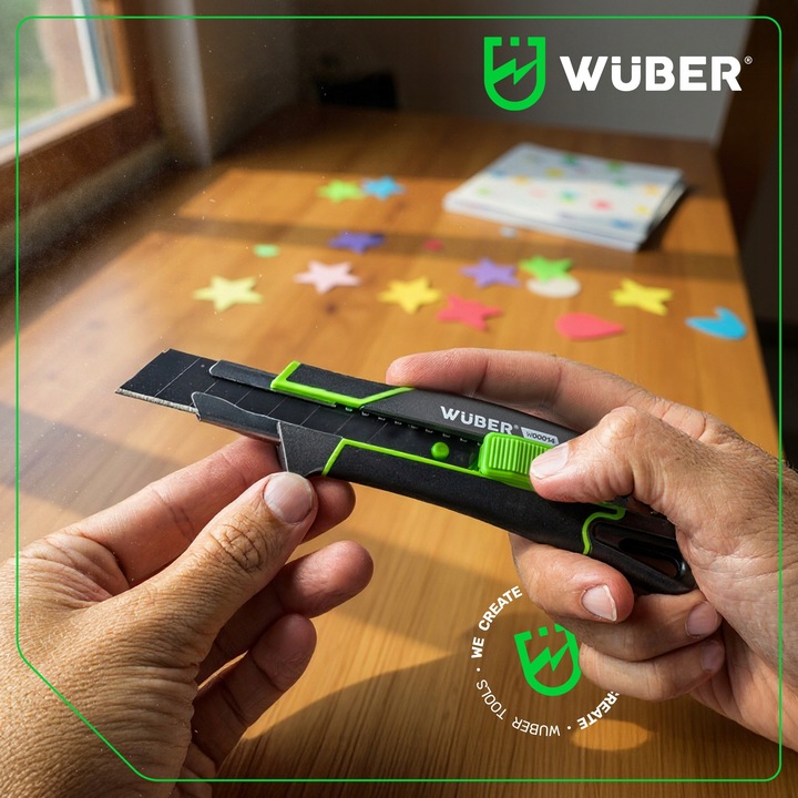 NÓŻ DO TAPET 18MM WYSUWANY TAPECIAK METALOWY ŁAMANE OSTRZE TAPICERSKI