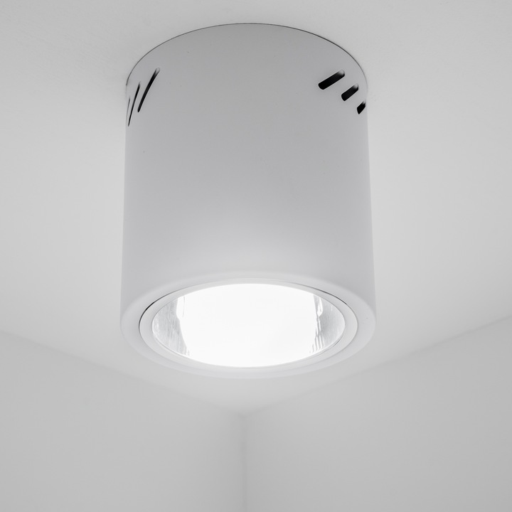 Oprawa Natynkowa Lampa Sufitowa SPOT DUŻA TUBA LED E27 Okrągła Walec