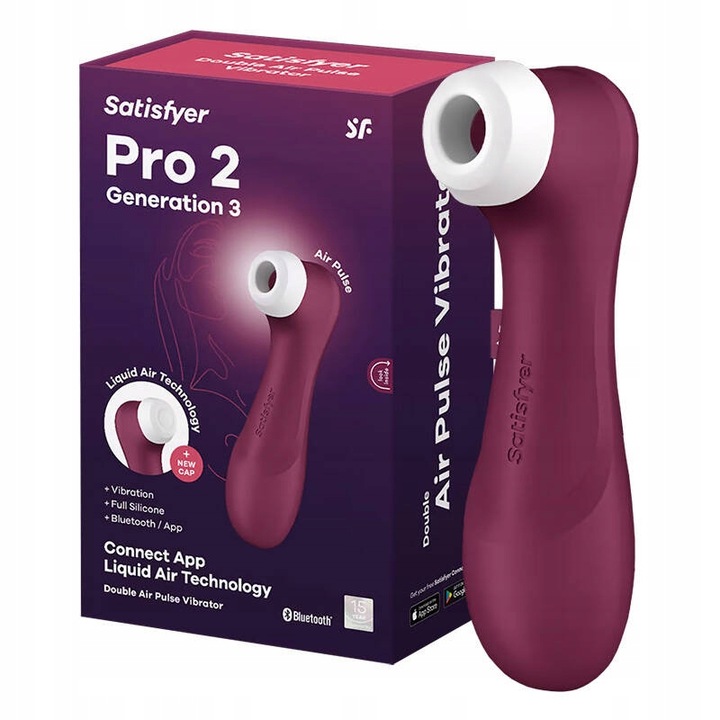 SATISFYER PRO 2 GEN 3 MASAŻER ŁECHTACZKI PINGWINEK WIBRATOR Z APLIKACJĄ