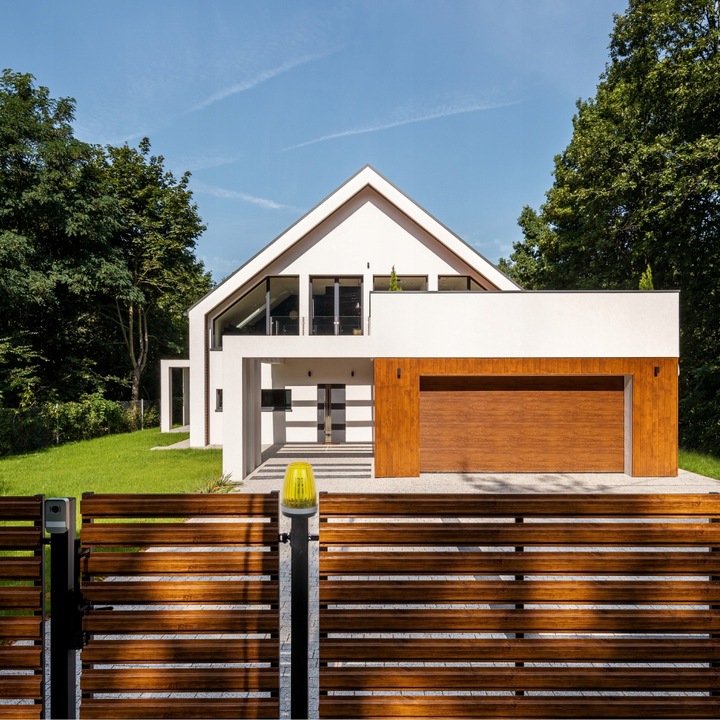 Uniwersalna Lampa sygnalizacyjna LED 12-230V do bramy KOGUT - Antena