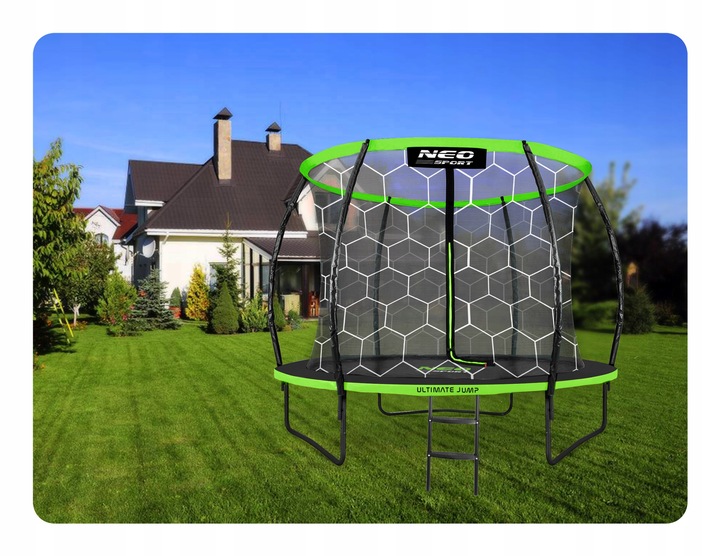 TRAMPOLINA OGRODOWA DLA DZIECI 252cm 8ft NEOSPORT