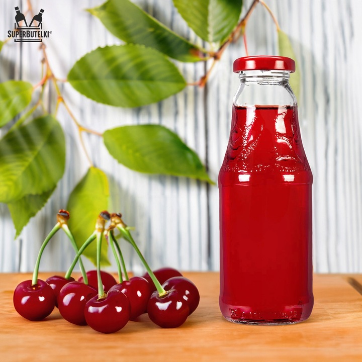 10x BUTELKA SZKLANA SOCZEK 330ml Z ZAKRĘTKĄ NA SOK BUTELKI NA SOKI + GRATIS