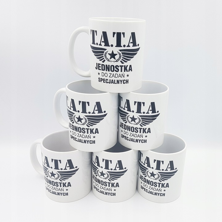 Dla taty ojca super zestaw koszulka kubek czapka w pudełku gotowy prezent