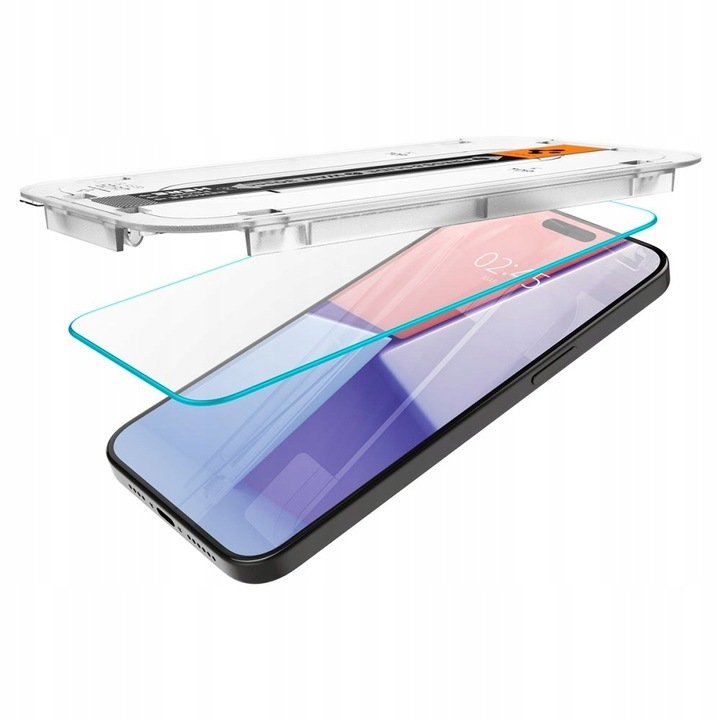 2x Szkło Hartowane SPIGEN GLAS.tR EZ FIT + Aplikator do iPhone 15 Pro Max