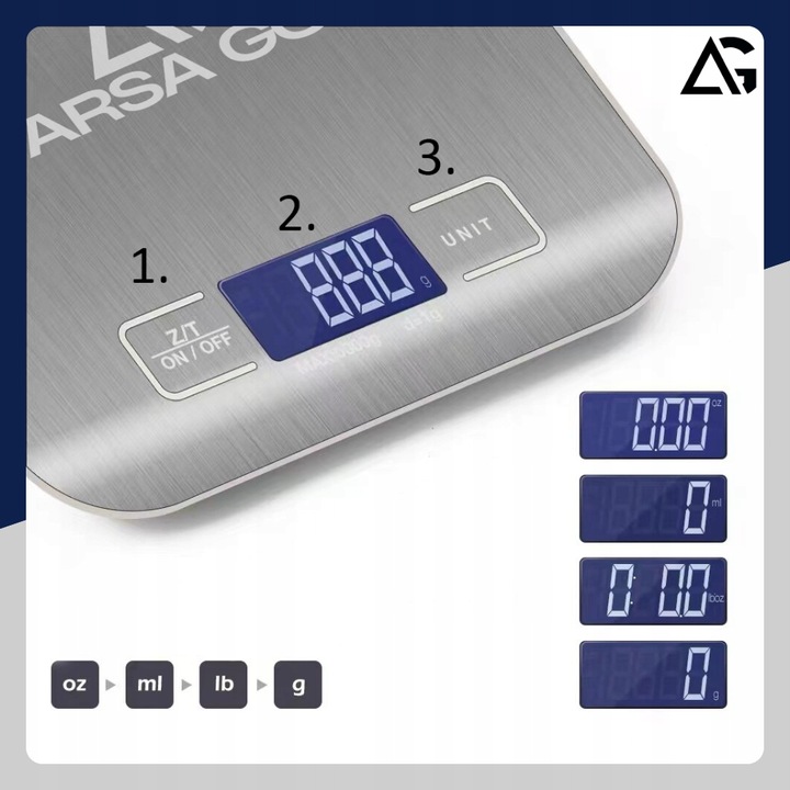 PRECYZYJNA WAGA KUCHENNA 10kg I 1g DOMOWA ELEKTRONICZNA TARA LCD BATERIE