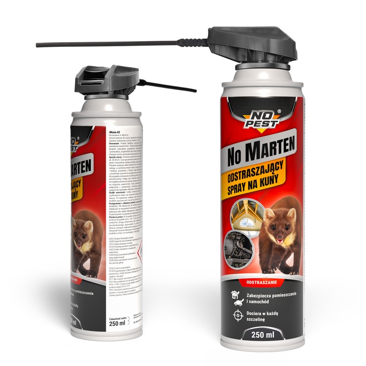 SPRAY ŚRODEK PREPARAT NA KUNY ODSTRASZACZ KUN ŁASIC NO MARTEN NO PEST