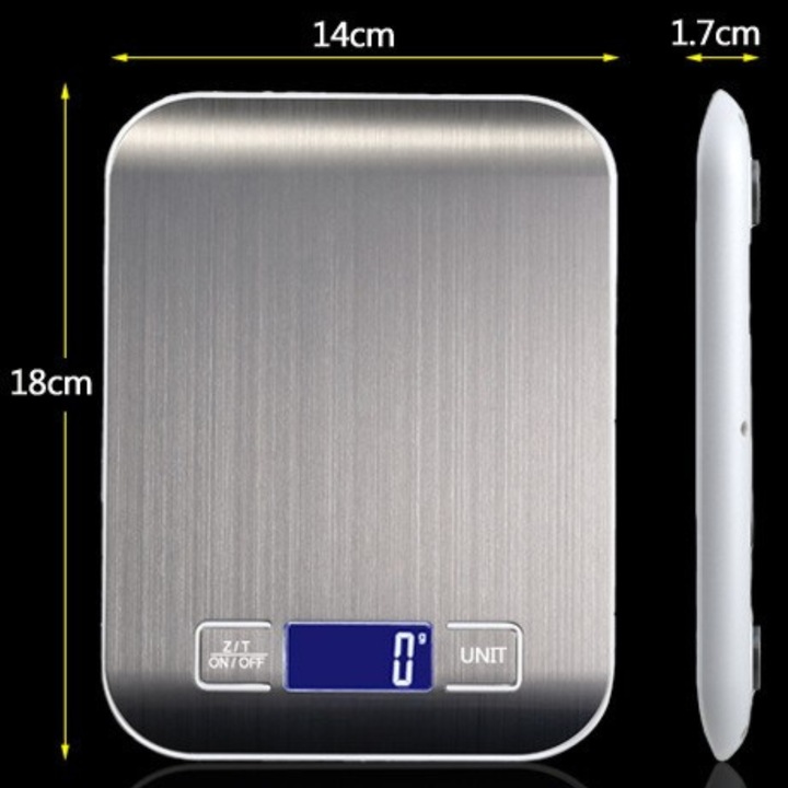 PRECYZYJNA WAGA KUCHENNA DO 10kg I 1g DOMOWA ELEKTRONICZNA TARA LCD