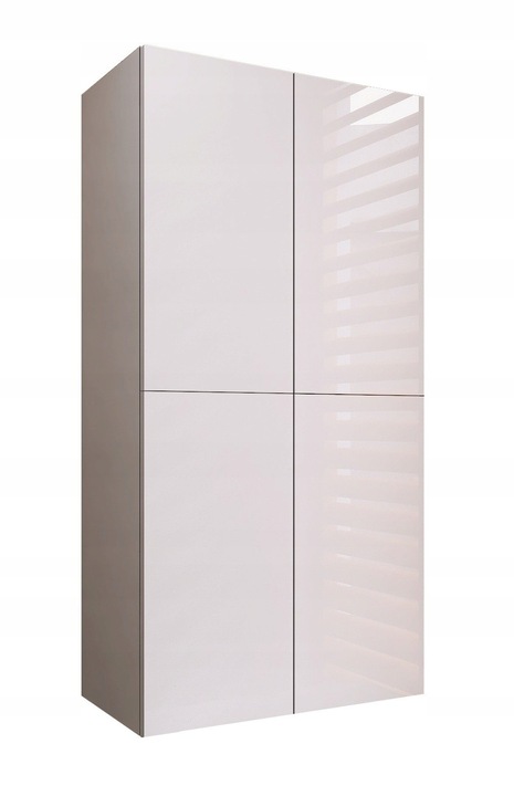 Szafka łazienkowa nad pralkę wisząca do łazienki biała fronty POŁYSK