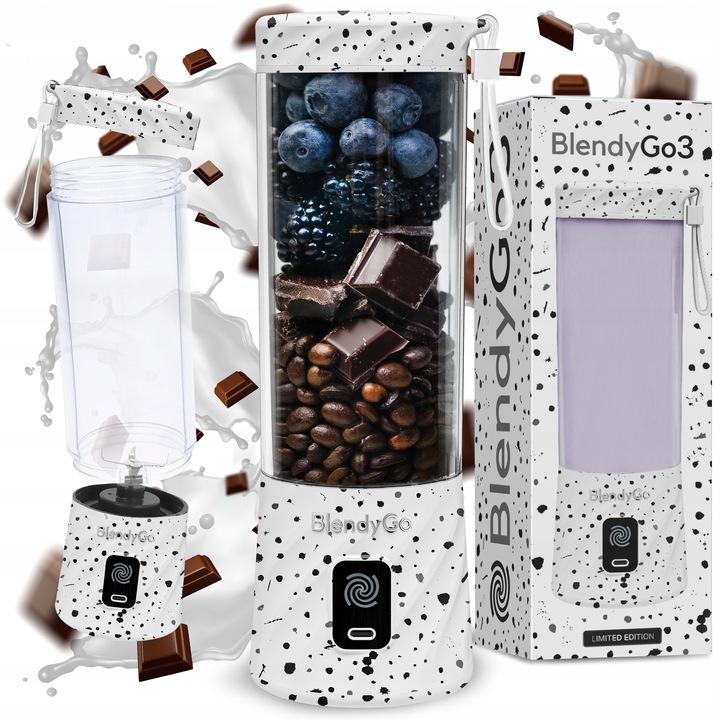 Oryginalny Blender BlendyGo 3 Bezprzewodowy USB 550ml | DODATKI W