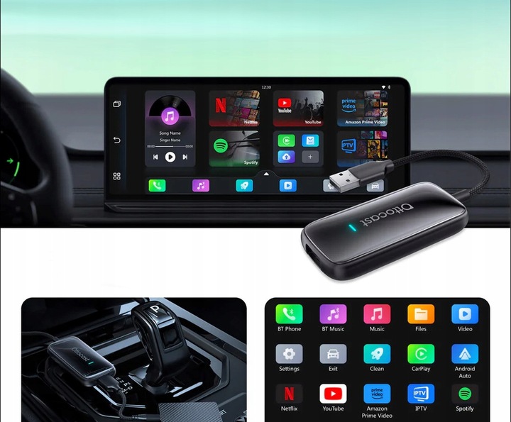 Adapter Samochodowy Ottocast Play2Video Ultra Carplay/Android Auto
