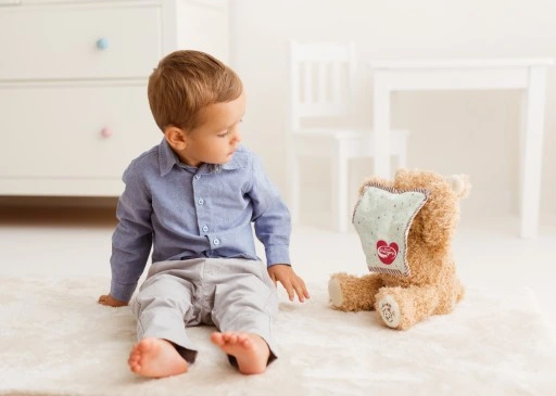 Dumel INTERAKTYWNY Miś A-kuku PLUSZAK RUSZA buzią