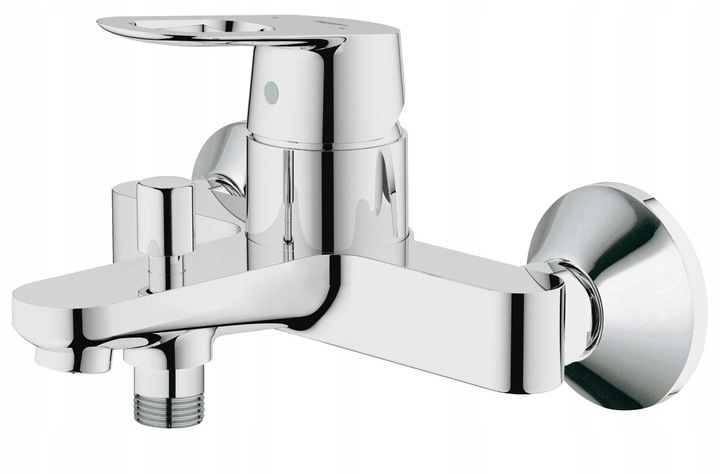 Bateria wannowa Grohe Bauloop chrom ścienna z przełącznikiem 23341000