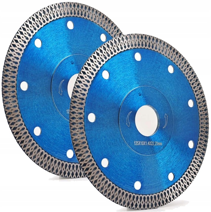 2x TARCZE DIAMENTOWE CIĘCIE GRESU PŁYTEK SPIEKU CERAMIKI 125MM JAKOŚĆ PRO
