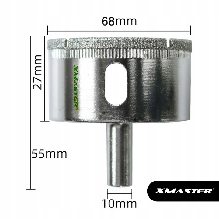 OTWORNICA DIAMENTOWA KORONKA DO PŁYTEK GLAZURY GRESU ZESTAW ⌀ 6-68mm