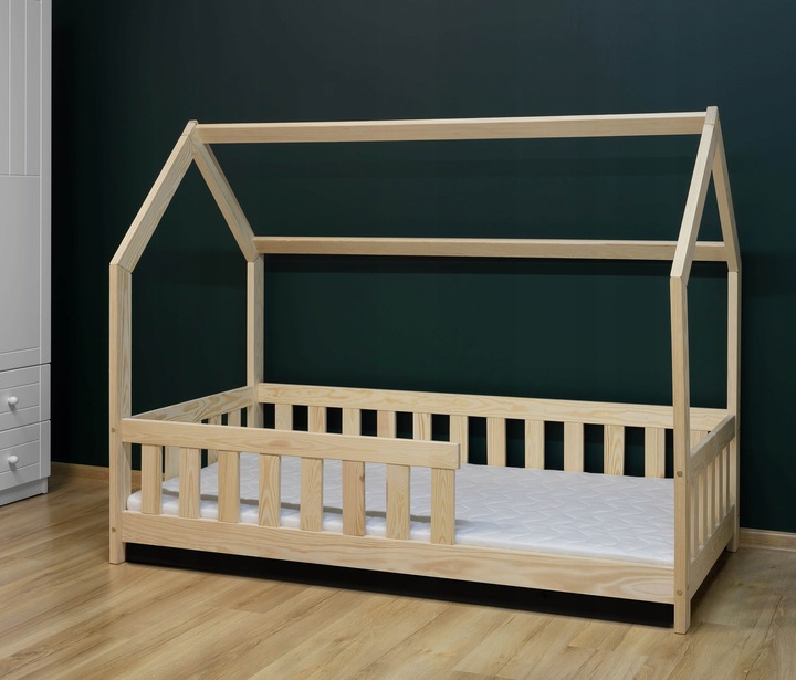 Łóżko sosnowe Domek 80x160cm