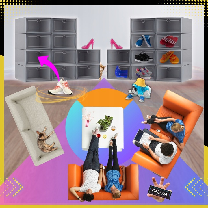 10X PUDEŁKA NA BUTY ORGANIZER PUDEŁKO SZAFKA PÓŁKA STOJAK POJEMNIKI