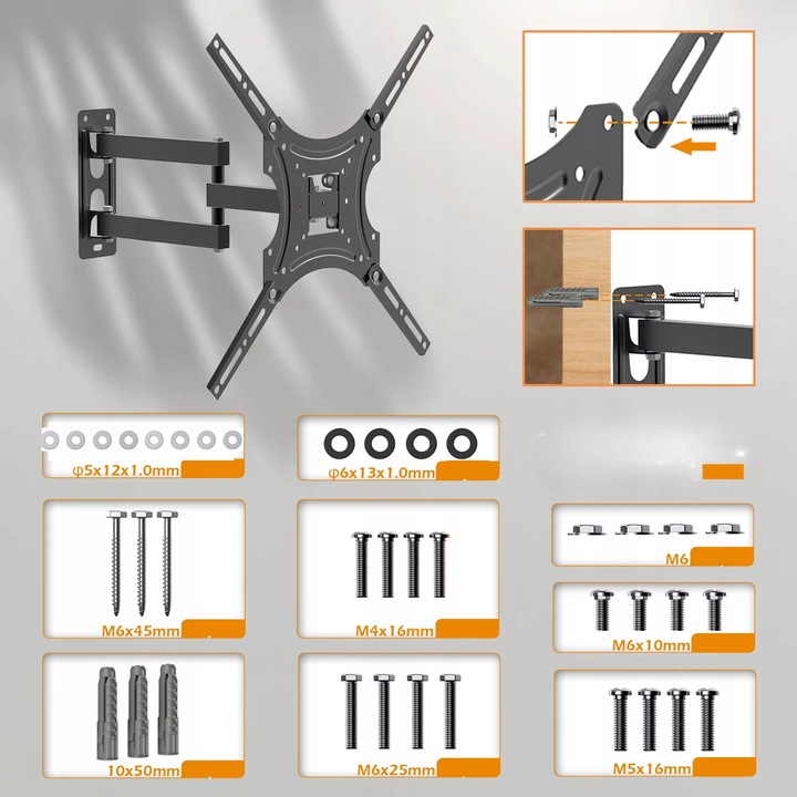 Uchwyt do Telewizora Obrotowy TV LCD LED 32'-55' VESA UNIWERSALNY