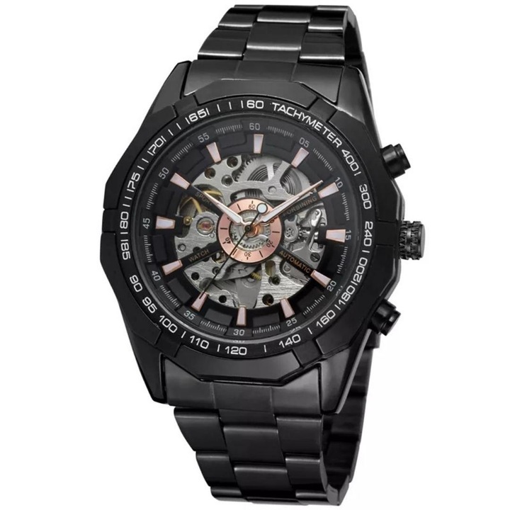 ZEGAREK MECHANICZNY MĘSKI AUTOMATYCZNY STALOWY LUKSUSOWY WINNER +