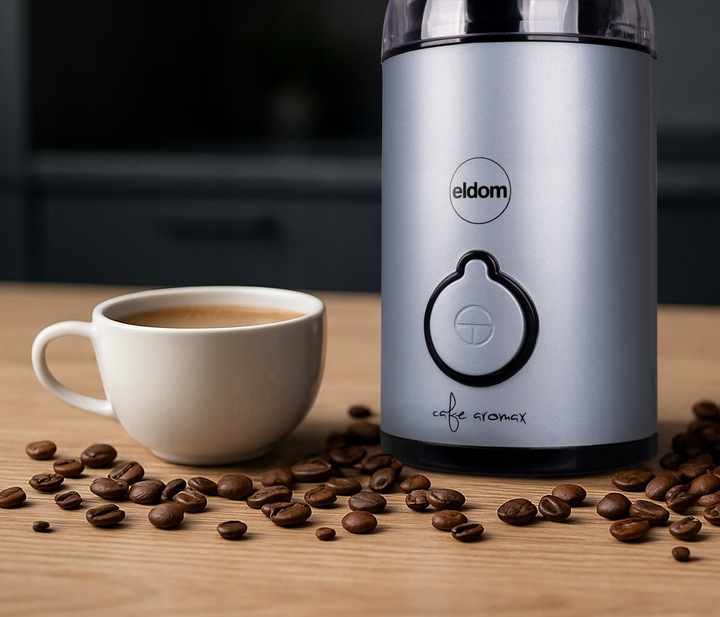 Młynek elektryczny do kawy MK90N beano Eldom niebieski matowy 60g