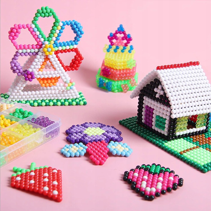 Koraliki Wodne Duży Zestaw do Tworzenia Bransoletek Biżuterii z Akcesoriami