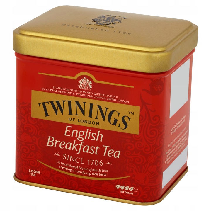 TWININGS ENGLISH BREAKFAST CZARNA LIŚCIASTA 100G