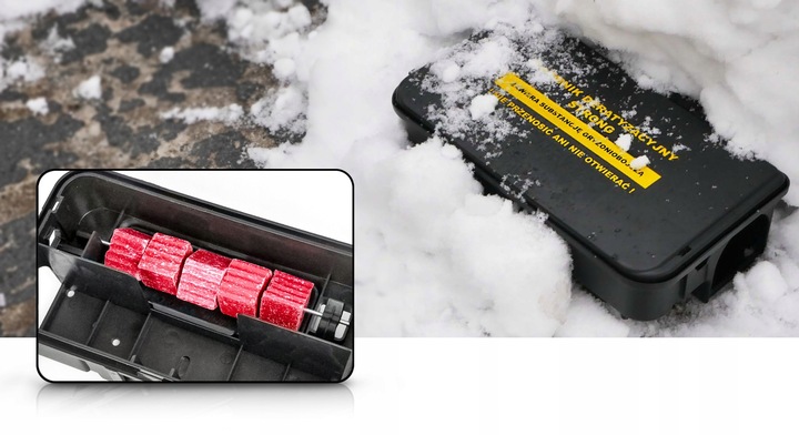 SILNA TRUTKA NA MYSZY I SZCZURY MURIBROM KOSTKA WOSKOWA BROMADIOLON