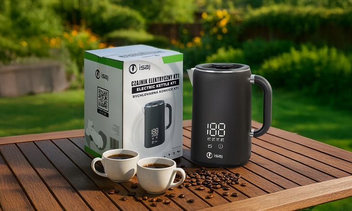 Czajnik elektryczny z regulacją temperatury 1.7L 1500W ISAJ KT1