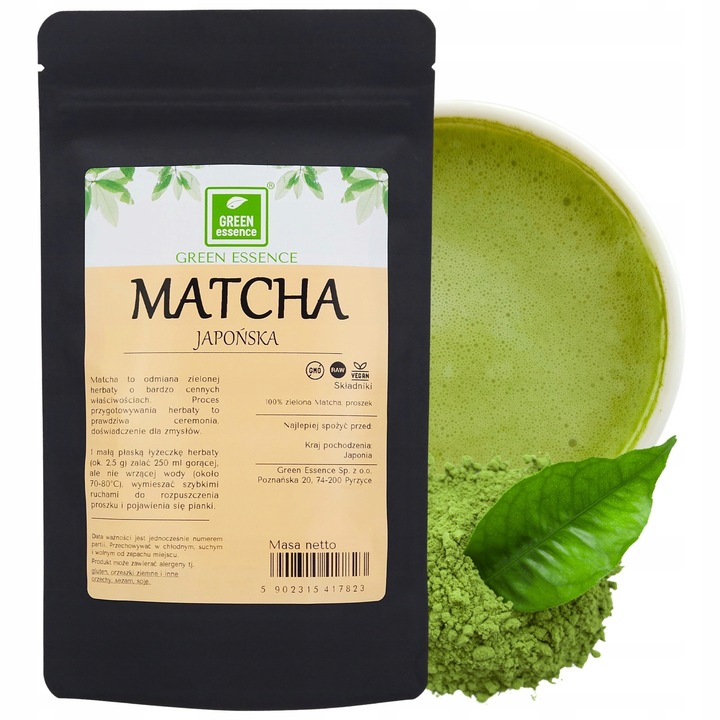 JAPOŃSKA PRZYJEMNOŚĆ Herbata zielona MATCHA w proszku PYSZNA Naturalna 100g