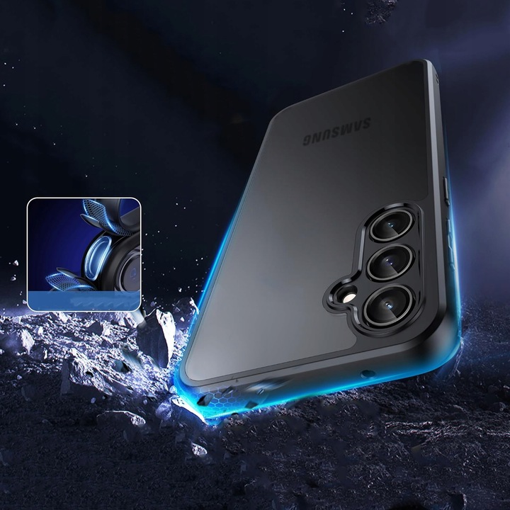 Etui do SAMSUNG S24 FE + 2x SZKŁO PREMIUM MATTE CASE WZMACNIANE 360° MATOWE