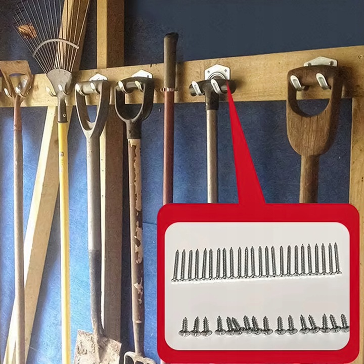 WIESZAKI POJEDYNCZE NA NARZĘDZIA ogrodowe do garażu wieszak uchwyt 20