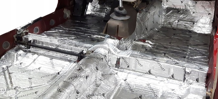 AB-2 MATA WYGŁUSZAJĄCA BUTYLOWA BITUMICZNA 400x50 wygłuszenie para