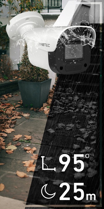 Monitoring cyfrowy IP 3 kamery 4Mpx PoE z mikrofonem podgląd online bez HDD