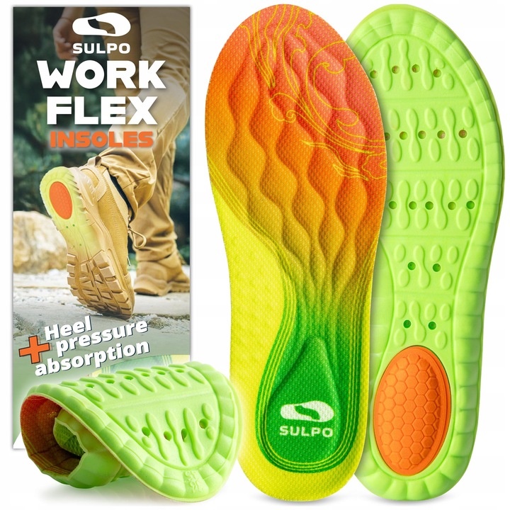 Wkładki do obuwia roboczego SULPO - pianka, oddychające, wygodne