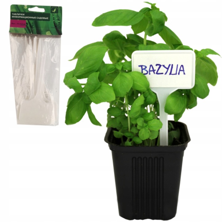 60x ETYKIETY TABLICZKI DO ROŚLIN SADZONEK + MARKER