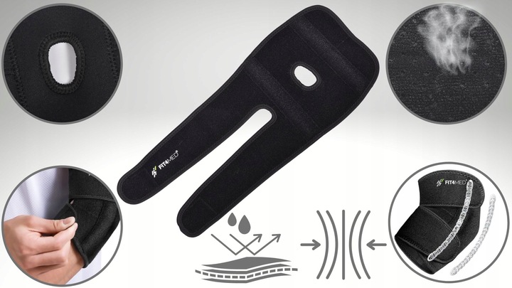 Opaska ściągacz łokieć tenisisty neoprenowa UCISKOWA na LOKIEC STABILIZATOR