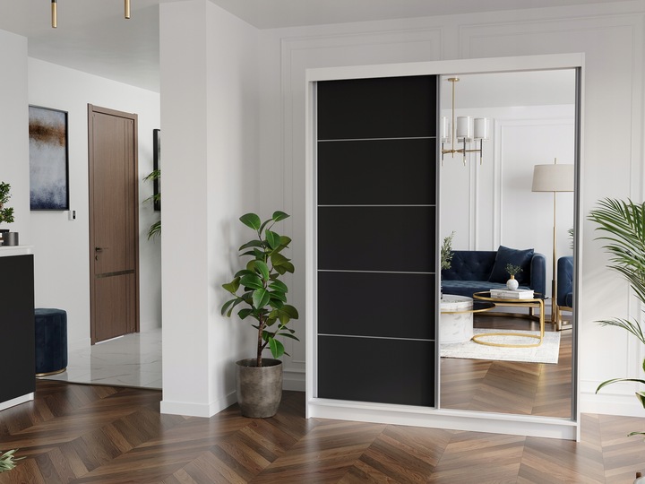 Szafa przesuwna Rivano I 150 cm z lustrem