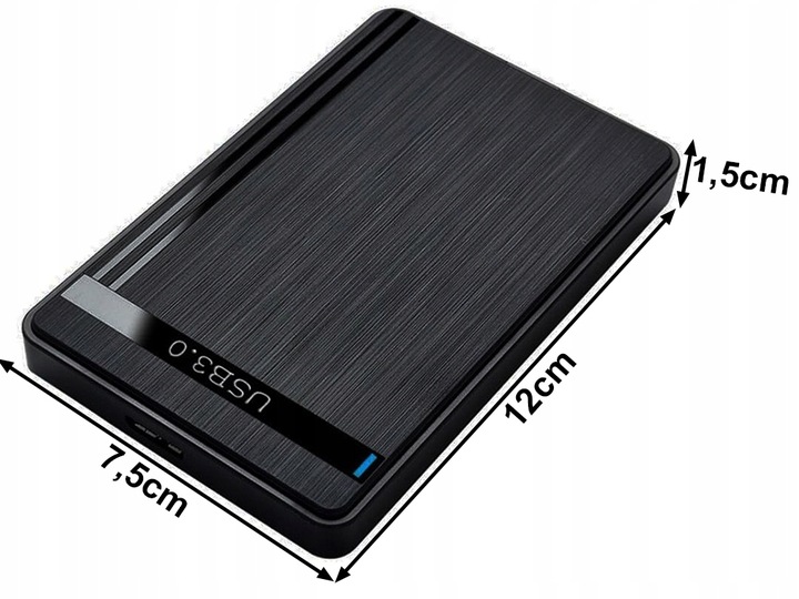 OBUDOWA DYSKU 2.5'' KIESZEŃ HDD SATA USB 3.0