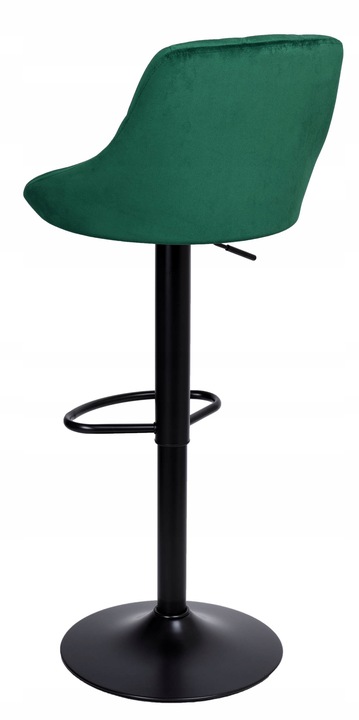 Hoker Barowy Obrotowy Krzesło Barowe Regulowane Welurowe Loftowe Bar