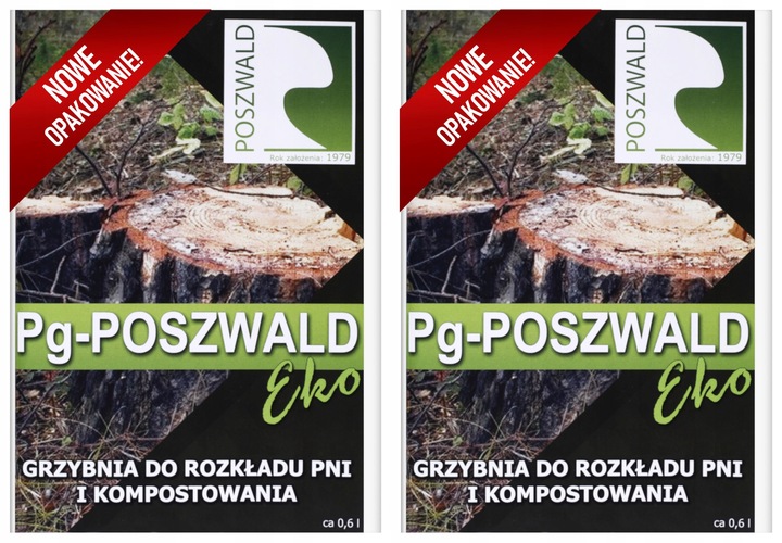 2x Pg POSZWALD Eko Grzybnia do rozkładu pni drzew