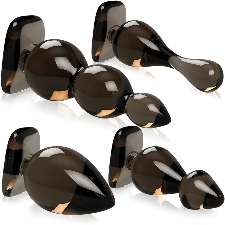 ŻELOWE KORKI ANALNE ZESTAW 4 szt ANAL PLUG WTYCZKA