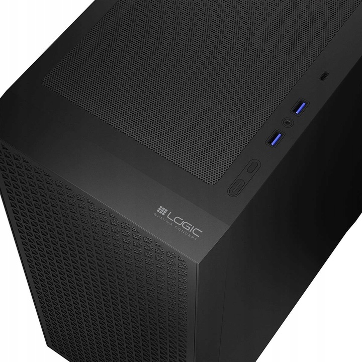 Gamingowa obudowa komputerowa Logic Dart Pro Solid MIDI czarna, bez went.