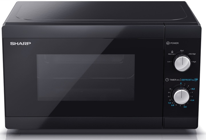 Kuchenka mikrofalowa wolnostojąca SHARP 800W 20L czarna