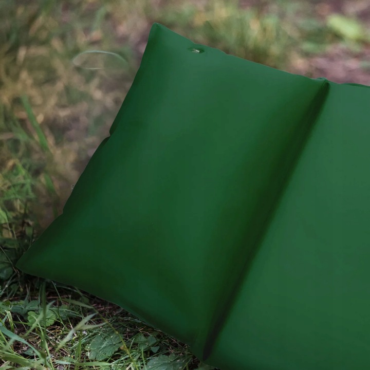 MATA SAMOPOMPUJĄCA KARIMATA DMUCHANA TREKKINGOWA Z PODUSZKĄ